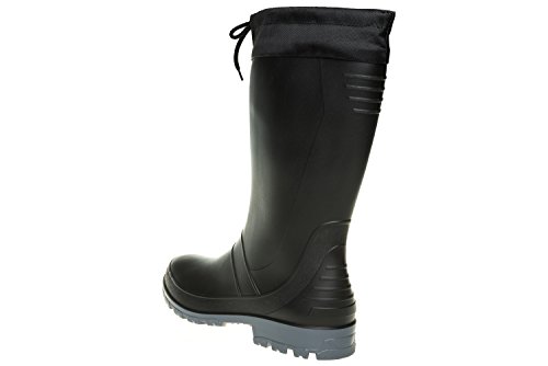 Foto von Bockstiegel Gummistiefel in Übergrößen Schwarz/Dunkelgrau Axel-M 10006_15 große Damenschuhe/Herrenschuhe, Größe:42