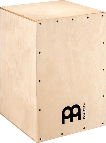 Meinl Percussion Headliner Cajon Instrument - Kompakte Trommelkiste mit Snare und Bass Sound - Schlagfläche Baltische Birke (HCAJ100NT)