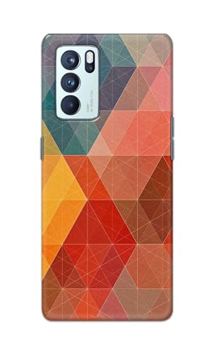 Image of Printed Hard Back Cover Case for Oppo Reno6 Pro 5G Back Cover (Crumpled Design) -1111