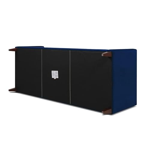 Jennifer Taylor Home Jack 84" Modern Tuxedo Tufted Sofa, Navy Blue Velvet #TOP5