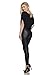 J2 Love Women's Knee Slit Faux Leather Legging, Medium, Black