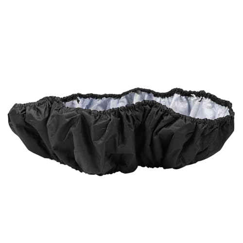 TOYANDONA 1 Pieza Funda Protectora para trampolín Infantil. Almohadilla Primero Cubierta de Cama elástica para el Invierno Redondo Relleno de trampolín Cubierta de Esponja trampolín Negro