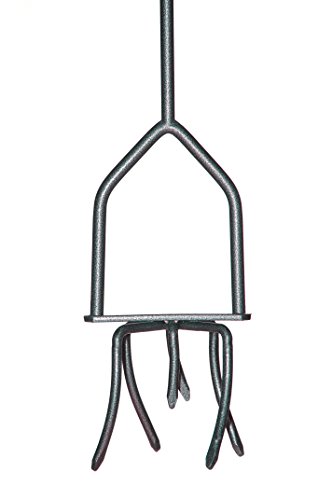 Yard Butler Twist Tiller Heavy Duty Manual Raised Bed Garden and Flower Box Claw Weeder Cultivator Aeration Hand Tool With Solid Steel Shaft Unbreakable Tines – ITNT-4