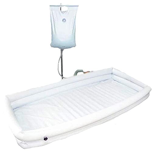 Medische Opblaasbare Bad Douche Bad Wastafel Kit Volwassen PVC Bad met Waterzak voor Ouderen, Gehandicapten, Senioren… - Image 3