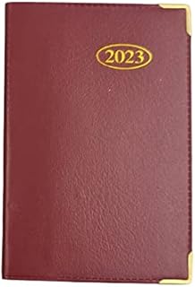 Tallon 2023 Diary Pocket Small Week to View with Metal Edge (Red)
