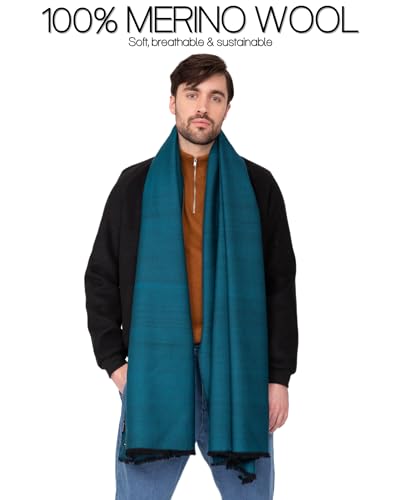 Likemary TWILLMIX100TEALM Scarf For Men In Cold Weather thumb #4