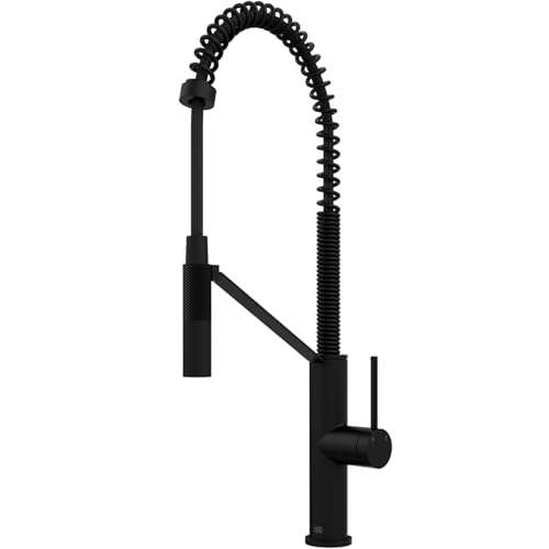 Product Image of the VIGO Livingstone 24'' H Single Handle Pull-Down Sprayer Kitchen Faucet in Matte Black-VG02027MB