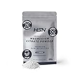 HSN Citrato de Magnesio en Polvo (310mg Mineral Elemental) | Sabor Neutro 500g | 100% Puro Magnesio Sin Añadidos ni Excipientes | No Incluye Dosificador | No-GMO, Vegano, Sin Gluten