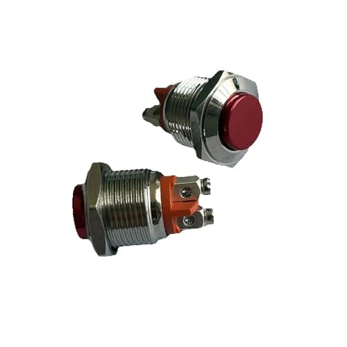 Interruptor pulsador momentáneo de 16 mm NC IP65 para paneles de control eléctricos convexos