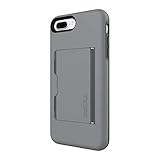 Incipio Stowaway iPhone 8 Plus & iPhone 7 Plus Case with Credit Card Slot Holder and Integrated Stand for iPhone 8 Plus & iPhone 7 Plus - Gray/Charcoal