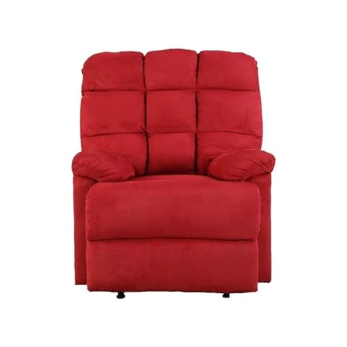 Image of Torque - Flumin 1 Seater Fabric Manual Recliner | Recliner Chair for Living Room, Office, Bedroom (Red) | 1 Year Warranty