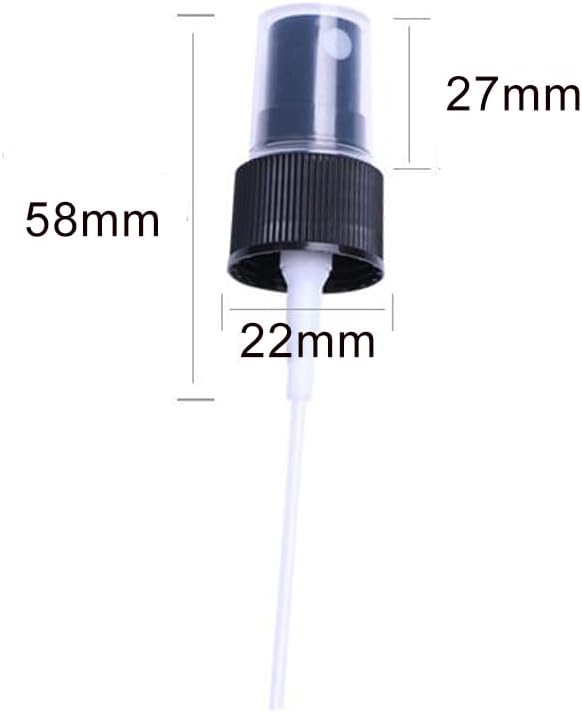 Miniatura 3 de 12 piezas de pulverizador negro de repuesto para pulverizador de niebla fina, cabeza superior, tapa de pulverización de niebla fina, tapas