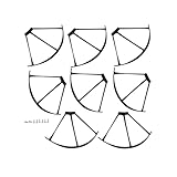 EasQjK Z5 Spare Parts Propeller Protective Guard Big Gear CW CCW Motor for Z5 HS270 SP510 F22 Drone Accessory(8PCS Blade Guard)
