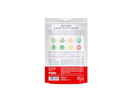 Frigera Rinderohren mit Muschel 250g – Natürliche, Proteinreiche Leckerlis für Hunde, Gluten- und Getreidefrei, Hochwertige Hundesnacks ohne Zusatzstoffe