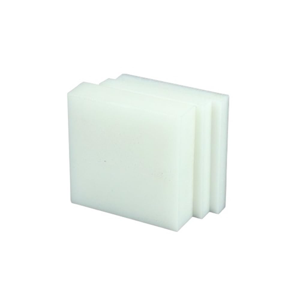 Zestaw 2 płyt POM Płaska kwadratowa prostokątna obróbka 5 mm-10 mm Czarny biały Wiele rozmiarów(WHITE,100x100x10mm)