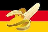 Aufkleber Bananenrepublik Deutschland 12x8 cm Sticker Flagge Fahne