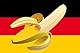 Aufkleber Bananenrepublik Deutschland 12x8 cm Sticker Flagge Fahne