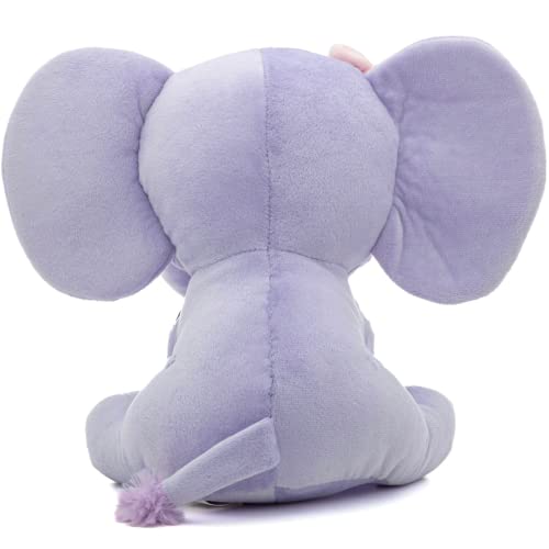 KINREX Elephant Stuffed Animals – Stuff Animal Plush Toy for Babies Girls Boys, Elephants Plushie Teddy Bear Toys for Birth Stats Baby Shower Infant Newborn Boy & Girl, Purple Measures 9 Inches - Image 5