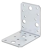 Alberts 333614 Winkelverbinder | sendzimirverzinkt | 90 x 90 x 65 mm | 6er Set