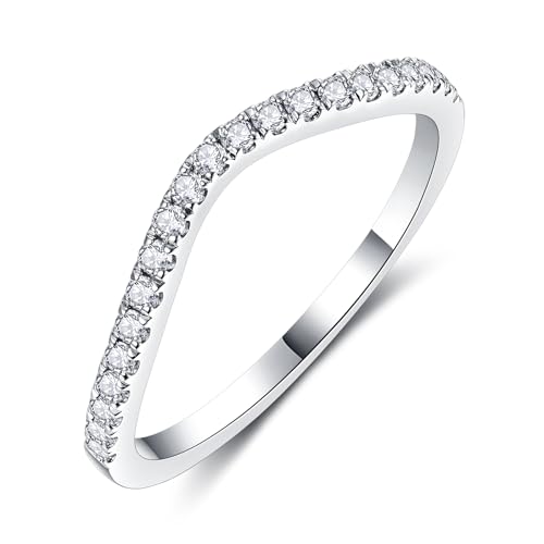 IMOLOVE Moissanite Wedding Bands for Women