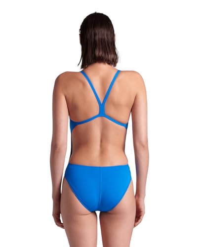 Image of Arena Women's Solid Team Swimsuit Challenge Back MaxLife Open Back Bathing Suit Athletic Swimwear