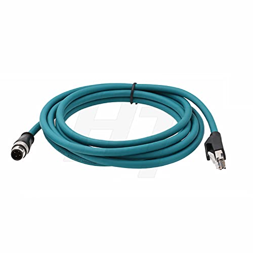 Cable Ethernet Industrial M12 4 Pin RJ45 3 m miniatura 2