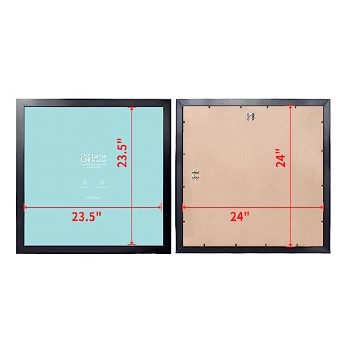 Lavie Home 24 X 24 Poster Frame 2 Packs Black, Display Square Pictures 24X24 Without Mat thumb #1
