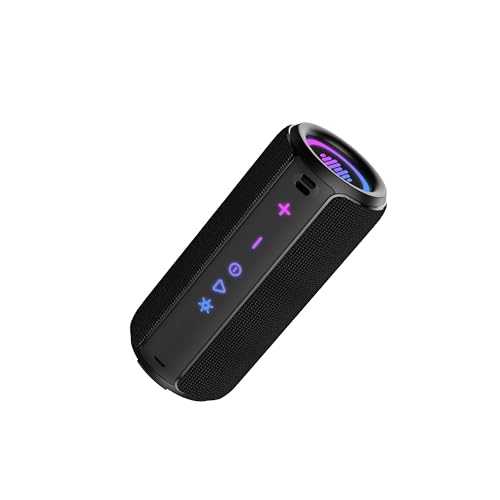 TIMU Bluetooth Speaker Waterproof 24H Play RGB Modes