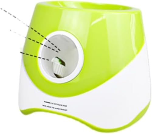 KryZaro小型・中型犬用自動犬ボール投げランチャー|プラスチック製インタラクティブペットボール投げ機 屋内外用投げゲーム