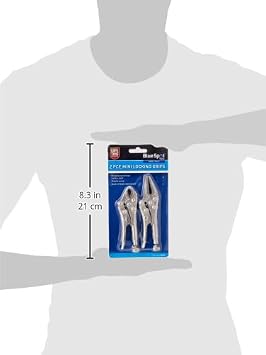 Blue Spot 06525 Mini Locking Grips, Silver, Set of 2 Piece