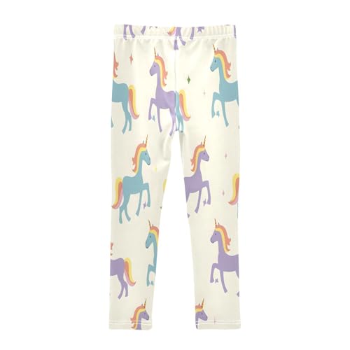 Toddler Girls Leggings Printed Yoga Pants Leggings Rainbows Hair Unicorns for Kids2