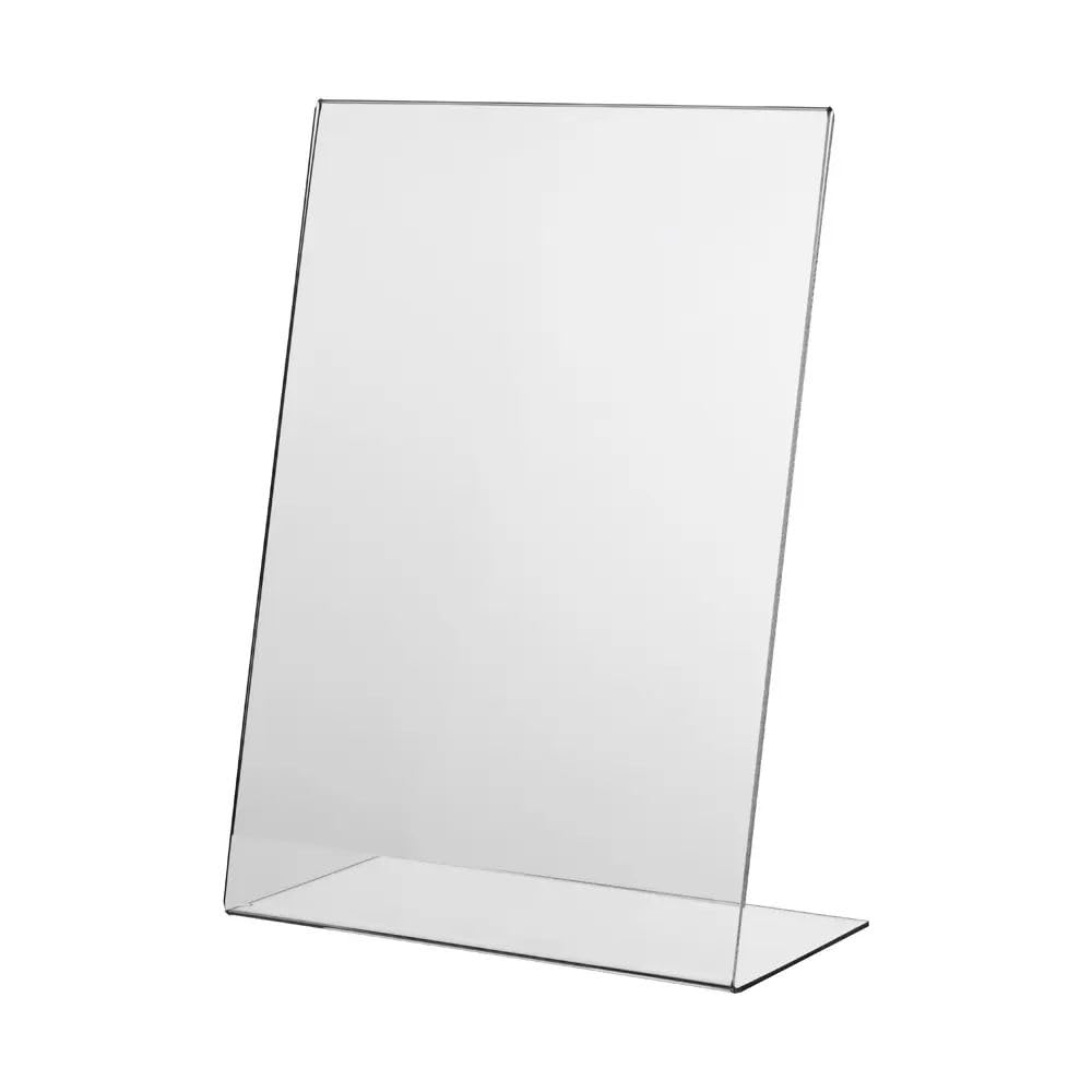 VKF Renzel GmbH 5 x DIN A3 Acrylic L Stand / Slant Table Stand / Advertising Stand / Counter Stand in Portrait Format