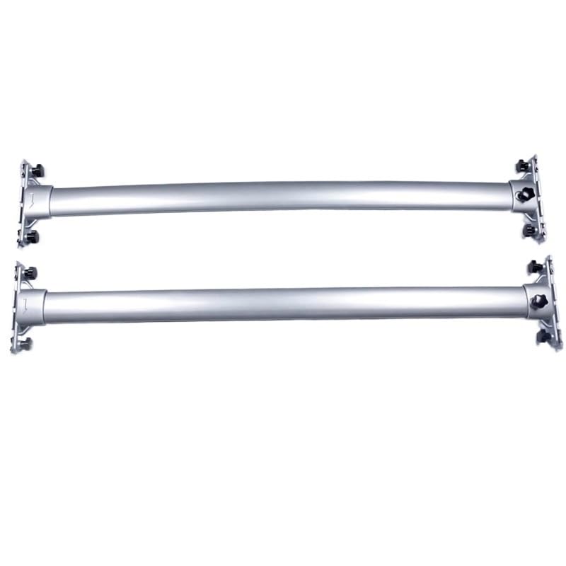 Barres de toit alu Prado LC200 finition silver au design aérodynamique premium