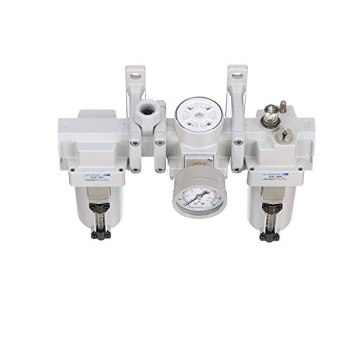 Pneumaticplus SAU400A-N04G-MEP Dual Air System 1/2 Inch Npt - Compressed Air Filter, Regulator & Lubricator W/Additional Free Air Port 3/8 Inch Npt thumb #4
