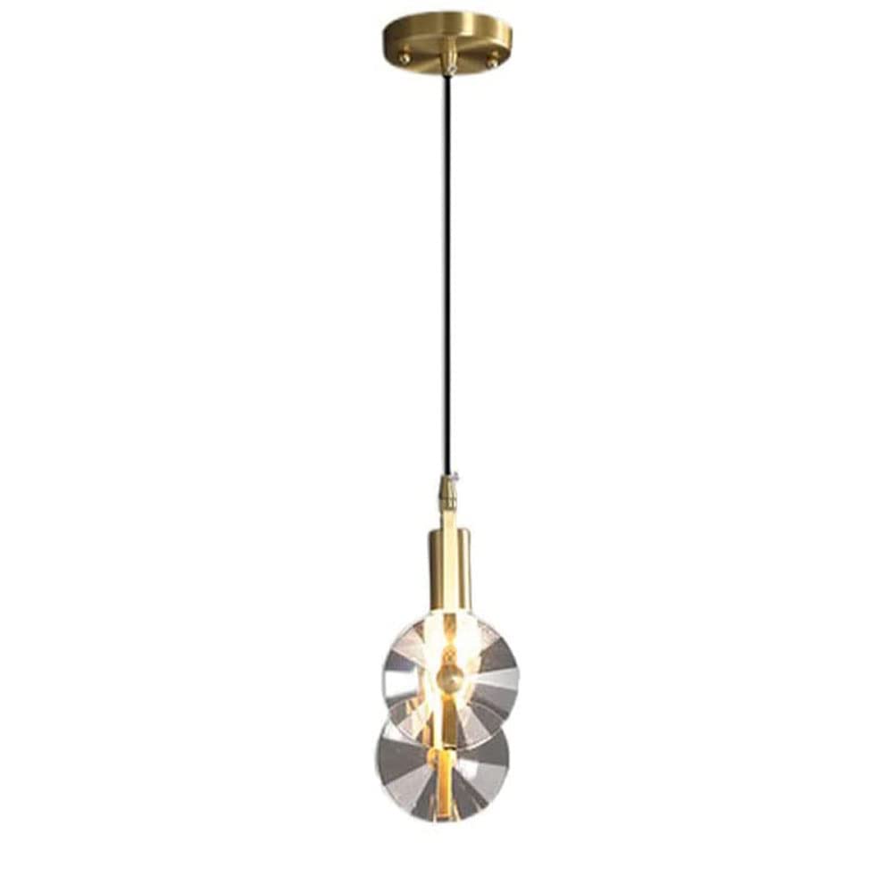 Suspension Or E14 Cristal K9 Style Nordique Luminaire Suspendu