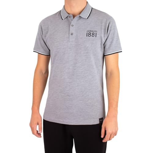 CERRUTI 1881 Polo Manches Courtes uni Guido - XXL Gris