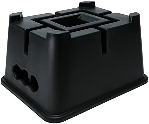 Trailer Jack Block，Heavy Duty Camper Blocks RV Stabilizer Stands for Travel Trailers 5th Wheels and Any Tongue Jack, Post, Foot, or Stabilizer，Supports up to 16,000 lbs per Block