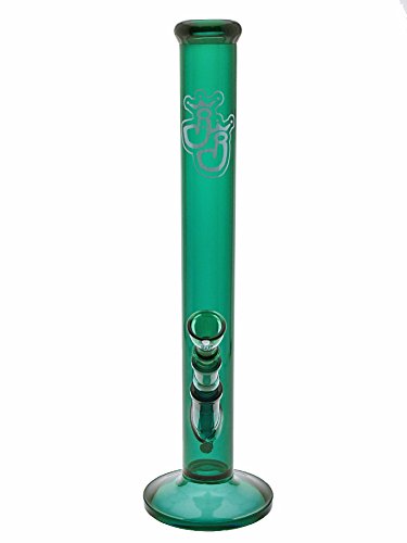 Jelly Joker vollständig grüne Glasbong, mit Chillum und Köpfchen - 45cm, 18,8mm - Head&Nature Bong-Kollektion – Bild 3