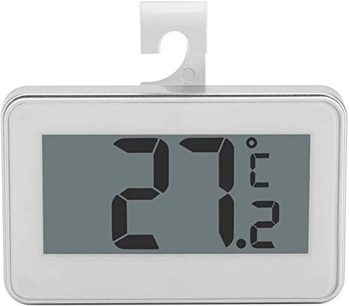 Kühlschrank Thermometer, Raumtemperatur-Monitor, digital wasserdichte drahtloses Kühlschrank Thermometer mit Winddicht Haken, großer
