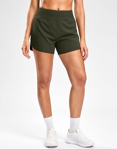 Image of G Gradual Women's Running Shorts with Mesh Liner 3 inch Workout Athletic Shorts for Women with Phone Pockets