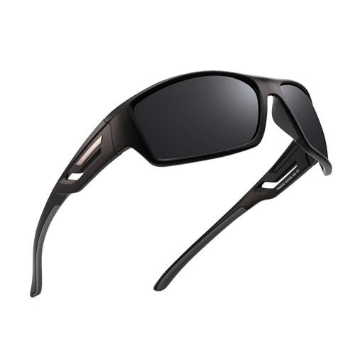 Image of PUKCLAR Sports Polarized Sunglasses for Men Women Driving Sunglasses Cycling Running Fishing Goggles Unbreakable Frame
