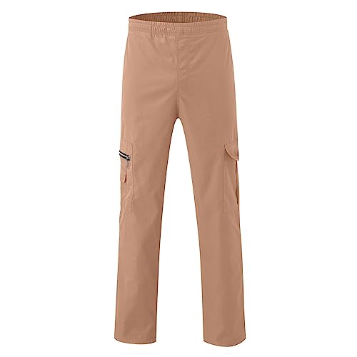 Breathable Work Pants for Men Men's Relaxed Fit Dress Mens Cargo Hiking Loose Joggers Lightweight Beach4