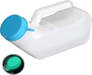 Tovee Men Urinal Glow in The Dark,1000ml Thick Pee Bottles with Lid,Spill Proof Urinal Bottle for Car,Hospital,Elderly & Incontinence