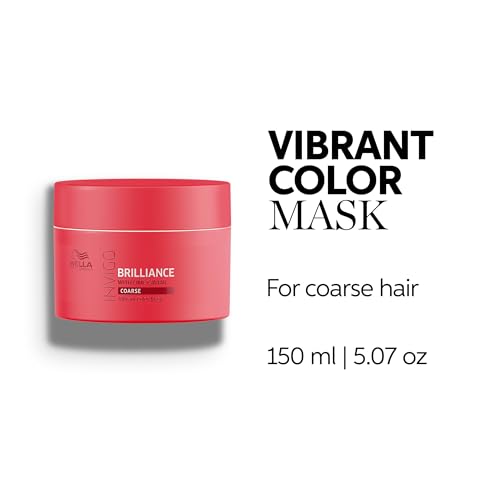 Wella Professionals Invigo Brilliance Color Vibrancy Mask for Coarse Hair | Conditioning & Moisturizing Treatment | 5.07 Fl Oz