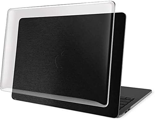 Skinit Case + Skin Compatible with MacBook Pro 15in (2016-19) Originally Designed Black Brushed Steel Texture Design