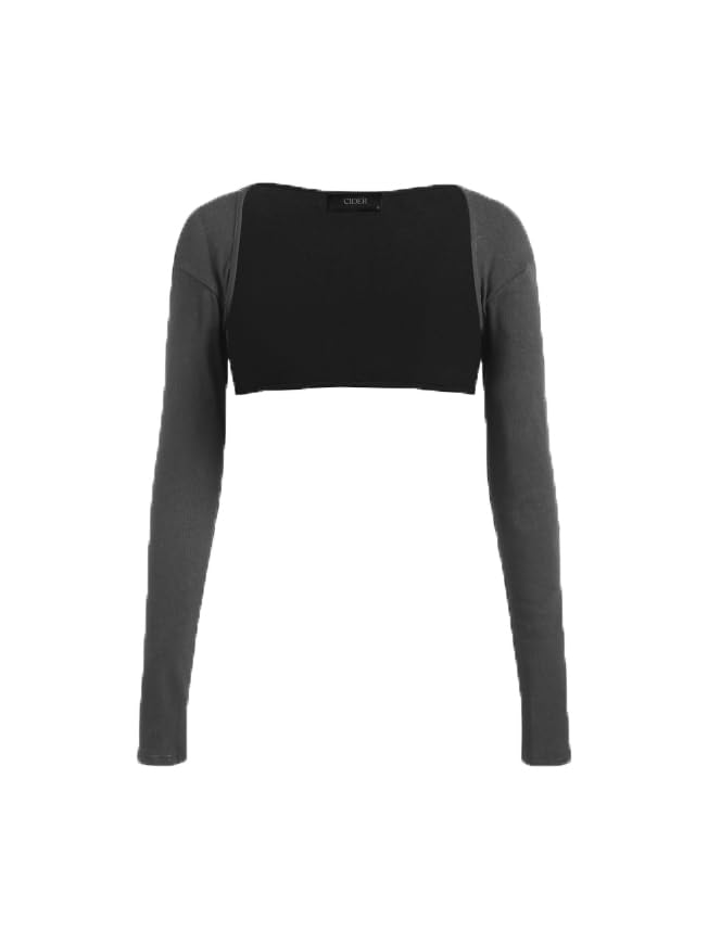 Image of CIDER Women's Shrugs Bolero Long Sleeve Open Front Workout Crop Tops Cardigans