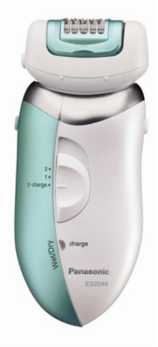Panasonic ES2046G Ladies Wet/Dry Two-Speed Epilator with Three Heads, Mint