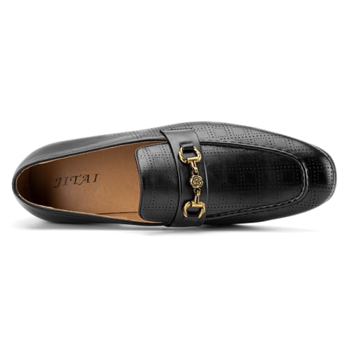 Image of JITAI Men's Lindford Moc Toe Bit Slip-on Penny Loafer Party Shoes