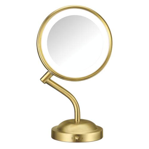 Conair Bright View LED Lighted Makeup Mirror, 1x/5x Magnification