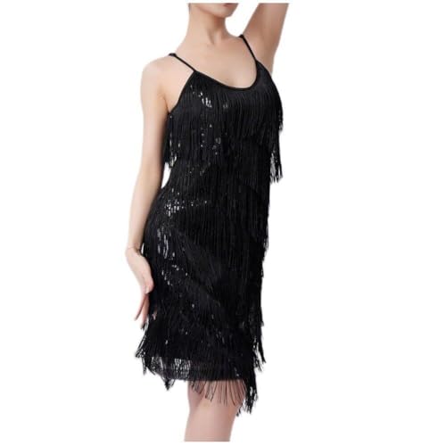 Costume de spectacle féminin pour danse latine et finitions à paillettes Hrippy - 5
